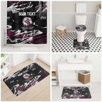 Personalized Manly Warringah Sea Eagles Bathroom Set Graffiti Grunge Abstract Urban Street Style Design