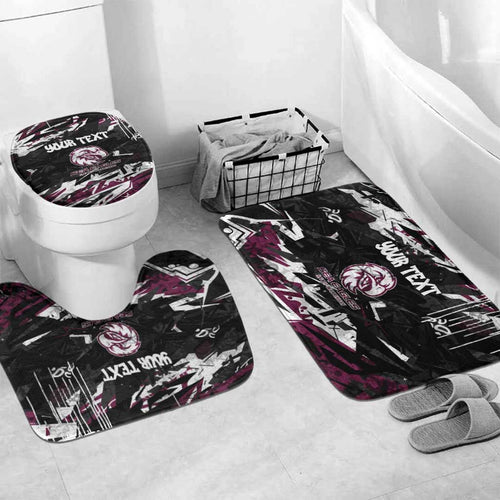 Personalized Manly Warringah Sea Eagles Bathroom Set Graffiti Grunge Abstract Urban Street Style Design