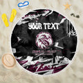 Personalized Manly Warringah Sea Eagles Beach Blanket Graffiti Grunge Abstract Urban Street Style Design