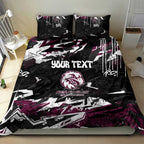 Personalized Manly Warringah Sea Eagles Bedding Set Graffiti Grunge Abstract Urban Street Style Design