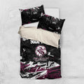 Personalized Manly Warringah Sea Eagles Bedding Set Graffiti Grunge Abstract Urban Street Style Design
