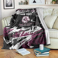 Personalized Manly Warringah Sea Eagles Blanket Graffiti Grunge Abstract Urban Street Style Design