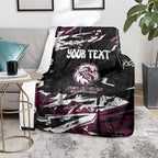 Personalized Manly Warringah Sea Eagles Blanket Graffiti Grunge Abstract Urban Street Style Design