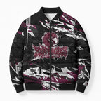 Personalized Manly Warringah Sea Eagles Bomber Puffer Jacket Graffiti Grunge Abstract Urban Street Style Design