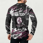 Personalized Manly Warringah Sea Eagles Button Sweatshirt Graffiti Grunge Abstract Urban Street Style Design