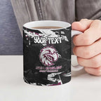 Personalized Manly Warringah Sea Eagles Ceramic Mug Graffiti Grunge Abstract Urban Street Style Design
