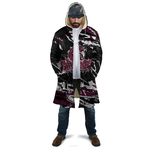 Personalized Manly Warringah Sea Eagles Cloak Graffiti Grunge Abstract Urban Street Style Design