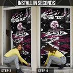 Personalized Manly Warringah Sea Eagles Door Cover Graffiti Grunge Abstract Urban Street Style Design