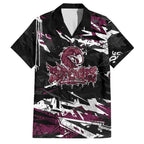 Personalized Manly Warringah Sea Eagles Family Matching Mermaid Dress and Hawaiian Shirt Graffiti Grunge Abstract Urban Street Style Design