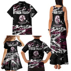 Personalized Manly Warringah Sea Eagles Family Matching Tank Maxi Dress and Hawaiian Shirt Graffiti Grunge Abstract Urban Street Style Design