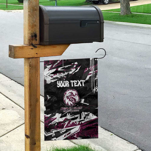 Personalized Manly Warringah Sea Eagles Garden Flag Graffiti Grunge Abstract Urban Street Style Design