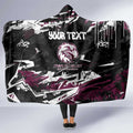 Personalized Manly Warringah Sea Eagles Hooded Blanket Graffiti Grunge Abstract Urban Street Style Design