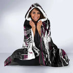 Personalized Manly Warringah Sea Eagles Hooded Blanket Graffiti Grunge Abstract Urban Street Style Design