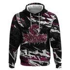 Personalized Manly Warringah Sea Eagles Hoodie Graffiti Grunge Abstract Urban Street Style Design