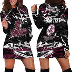 Personalized Manly Warringah Sea Eagles Hoodie Dress Graffiti Grunge Abstract Urban Street Style Design