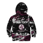 Personalized Manly Warringah Sea Eagles Kid Hoodie Graffiti Grunge Abstract Urban Street Style Design