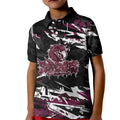 Personalized Manly Warringah Sea Eagles Kid Polo Shirt Graffiti Grunge Abstract Urban Street Style Design