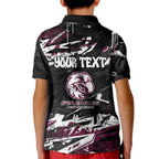 Personalized Manly Warringah Sea Eagles Kid Polo Shirt Graffiti Grunge Abstract Urban Street Style Design