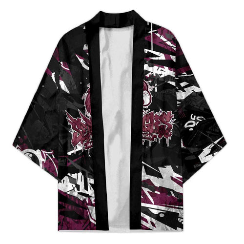 Personalized Manly Warringah Sea Eagles Kimono Graffiti Grunge Abstract Urban Street Style Design
