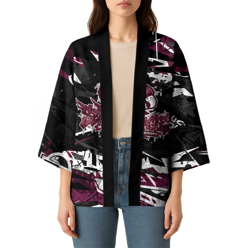 Personalized Manly Warringah Sea Eagles Kimono Graffiti Grunge Abstract Urban Street Style Design