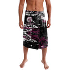 Personalized Manly Warringah Sea Eagles Lavalava Graffiti Grunge Abstract Urban Street Style Design