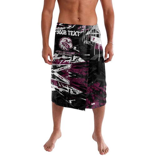 Personalized Manly Warringah Sea Eagles Lavalava Graffiti Grunge Abstract Urban Street Style Design