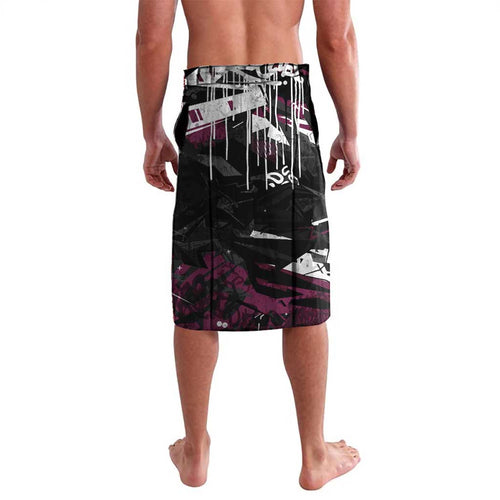 Personalized Manly Warringah Sea Eagles Lavalava Graffiti Grunge Abstract Urban Street Style Design
