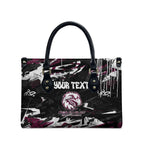 Personalized Manly Warringah Sea Eagles Leather Bag Graffiti Grunge Abstract Urban Street Style Design