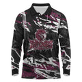 Personalized Manly Warringah Sea Eagles Long Sleeve Polo Shirt Graffiti Grunge Abstract Urban Street Style Design