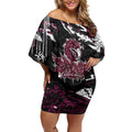 Personalized Manly Warringah Sea Eagles Off Shoulder Short Dress Graffiti Grunge Abstract Urban Street Style Design