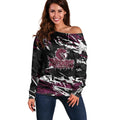 Personalized Manly Warringah Sea Eagles Off Shoulder Sweater Graffiti Grunge Abstract Urban Street Style Design