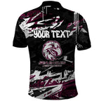 Personalized Manly Warringah Sea Eagles Polo Shirt Graffiti Grunge Abstract Urban Street Style Design