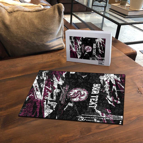 Personalized Manly Warringah Sea Eagles Puzzle Graffiti Grunge Abstract Urban Street Style Design