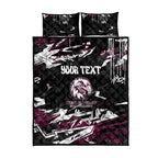 Personalized Manly Warringah Sea Eagles Quilt Bed Set Graffiti Grunge Abstract Urban Street Style Design