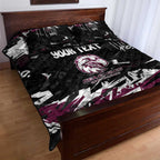 Personalized Manly Warringah Sea Eagles Quilt Bed Set Graffiti Grunge Abstract Urban Street Style Design