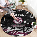 Personalized Manly Warringah Sea Eagles Round Carpet Graffiti Grunge Abstract Urban Street Style Design