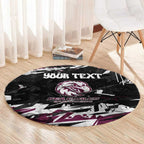 Personalized Manly Warringah Sea Eagles Round Carpet Graffiti Grunge Abstract Urban Street Style Design