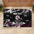 Personalized Manly Warringah Sea Eagles Rubber Doormat Graffiti Grunge Abstract Urban Street Style Design