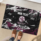 Personalized Manly Warringah Sea Eagles Rubber Doormat Graffiti Grunge Abstract Urban Street Style Design