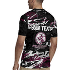 Personalized Manly Warringah Sea Eagles Rugby Jersey Graffiti Grunge Abstract Urban Street Style Design