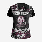 Personalized Manly Warringah Sea Eagles Scrub Top Graffiti Grunge Abstract Urban Street Style Design