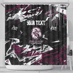 Personalized Manly Warringah Sea Eagles Shower Curtain Graffiti Grunge Abstract Urban Street Style Design