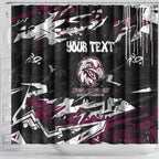 Personalized Manly Warringah Sea Eagles Shower Curtain Graffiti Grunge Abstract Urban Street Style Design