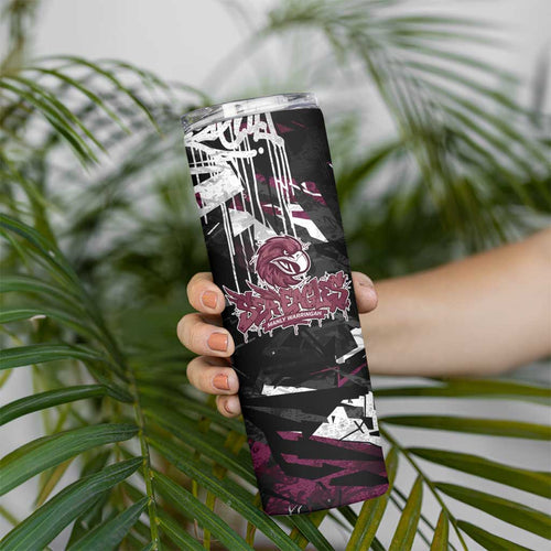 Personalized Manly Warringah Sea Eagles Skinny Tumbler Graffiti Grunge Abstract Urban Street Style Design