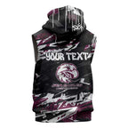 Personalized Manly Warringah Sea Eagles Sleeveless Hoodie Graffiti Grunge Abstract Urban Street Style Design