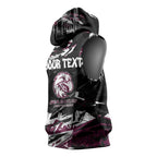 Personalized Manly Warringah Sea Eagles Sleeveless Hoodie Graffiti Grunge Abstract Urban Street Style Design