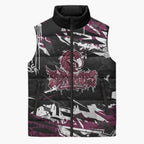 Personalized Manly Warringah Sea Eagles Sleeveless Puffer Jacket Graffiti Grunge Abstract Urban Street Style Design