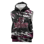 Personalized Manly Warringah Sea Eagles Sleeveless Zip Hoodie Graffiti Grunge Abstract Urban Street Style Design
