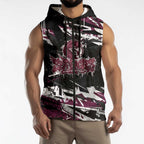 Personalized Manly Warringah Sea Eagles Sleeveless Zip Hoodie Graffiti Grunge Abstract Urban Street Style Design