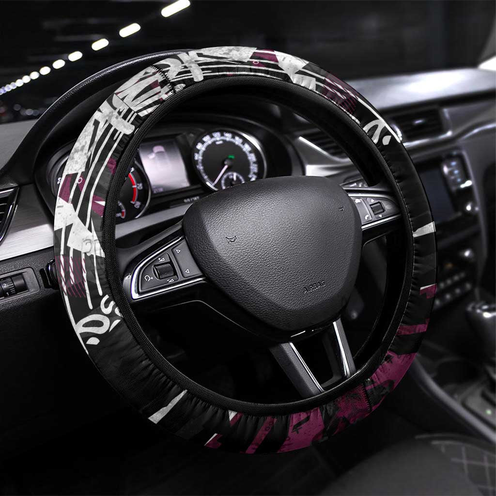 Manly Warringah Sea Eagles Steering Wheel Cover Graffiti Grunge Abstract Urban Street Style Design